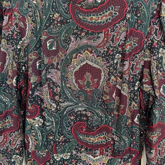 E.D Michaels Vintage Women’s Intricate Damask Dark Paisley Drop Waist Midi Dress - Picture 6 of 16